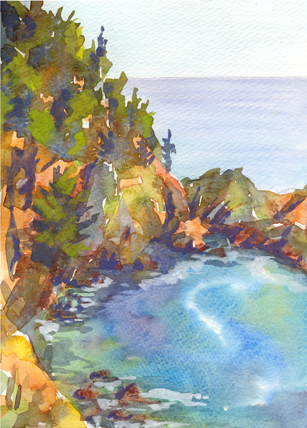 watercolor cove